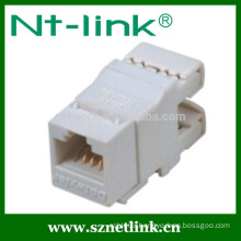 Dual IDC utp cat.5e rj45 keystone jack with factory peice